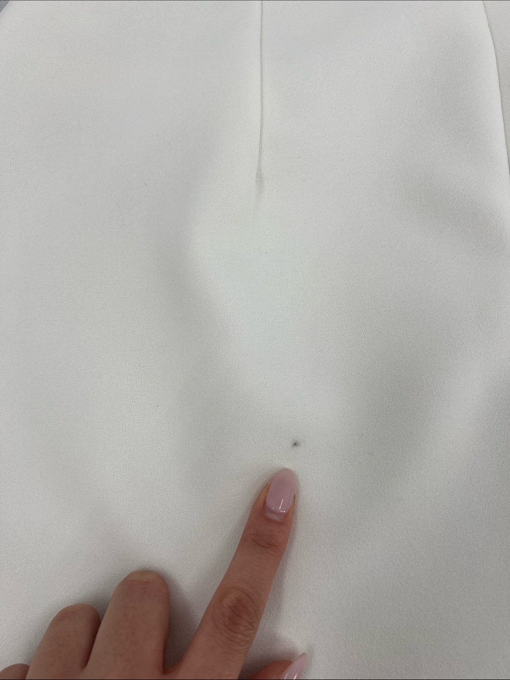 White Off Shoulder tailored Long Sleeve Mini Dress bridal coquette grad Dress S - Picture 12 of 13